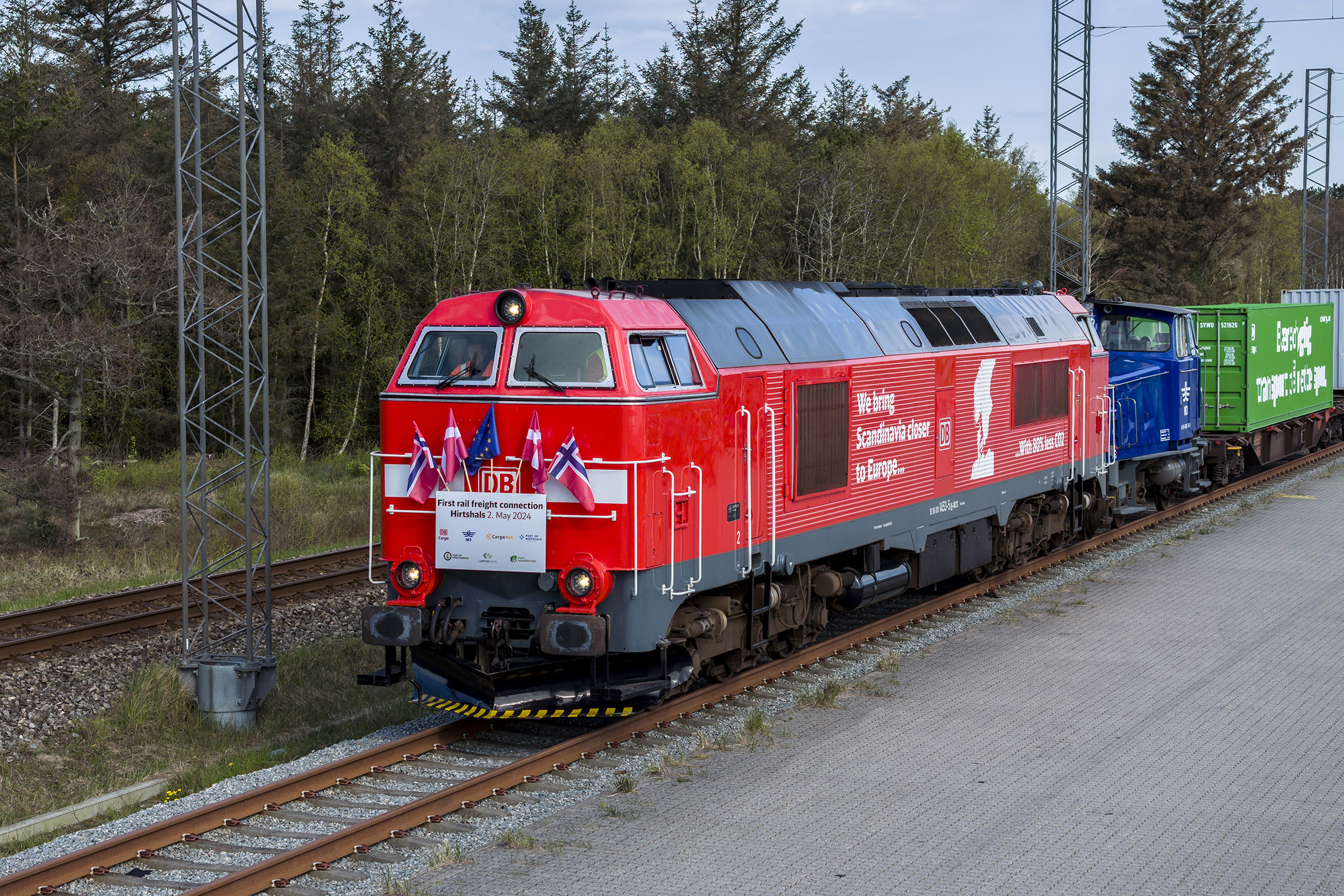 Testkørsel af DB Cargo godstog, maj 2024